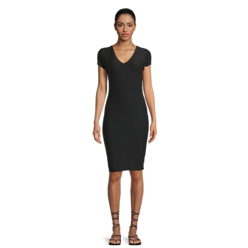 No Boundaries Juniors V-Neck Double layer Dress- Size(M)